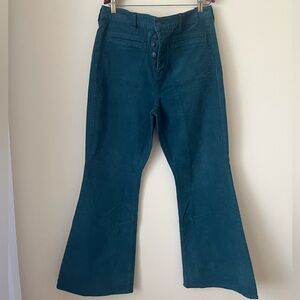 Teal Flared Women's Pants